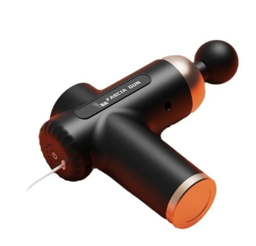 Aparat pentru Masaj, Tip pistol, 4 Capete Interschimbabile, Pentru Gat, Spate, Maini, Picioare, Anti Celulita, Negru
