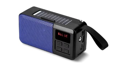 Boxa portabila, Radio, Incarcare solara, Bluetooth, Lanterna, USB, Card, AUX