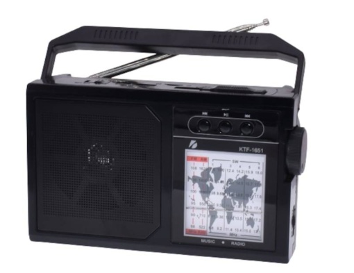 Radio cu Bluetooth, Portabil cu Panou Solar Rabatabil, Acumulator 18650, Cititor USB/TF, AM/FM/SW1-6, Lampa Led