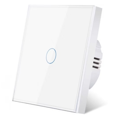 Intrerupator touch 1F, Sticla securizata, LED