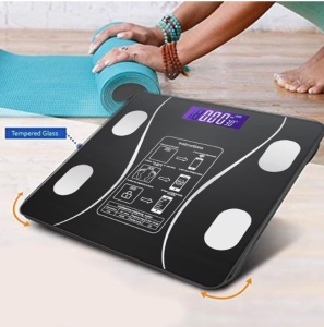Cantar Corporal cu Ecran Digital Iluminat, Conectare Bluetooth, Termometru, Acumulator, versiunea PRO - Img 3