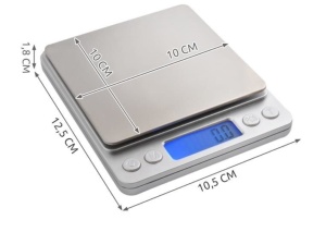 Cantar electronic de bucatarie,masurare 2000 gr,precizie 0,1 gr - Gri - Img 5