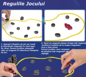 Joc Magnetic Strategic pentru Copii, Set cu 40 de Magneti, Interactiune Parinte-Copil, Dezvoltare prin puzzle, Imbunatatirea concentrarii, maxim 4 Jucatori, Varsta 9+ - Img 2