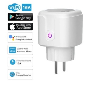 Priza inteligenta WiFi,16 Ah, Monitorizare consum energie, conectare Alexa si Google Assistant, Alb - Img 4