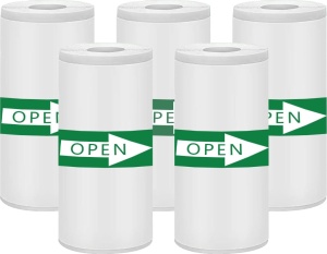 Set 5 Role hartie termica adeziva pentru aparate foto cu printare instant si imprimanta termica