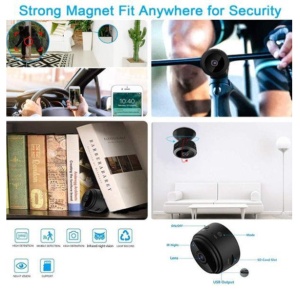 Camera de Dimensiuni Mici Wifi Full HD 1080p Suport Card 128gb, Vizualizare Live pe Telefon - Img 4