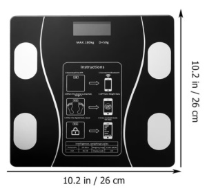 Cantar Corporal cu Ecran Digital Iluminat, Conectare Bluetooth, Termometru, Acumulator, versiunea PRO - Img 4