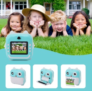 Aparat foto copii cu functie de printare, Q5, Rezolutie 24Mpx 1080P, Display LCD Color 2.4″, 3 role hartie incluse - Img 4