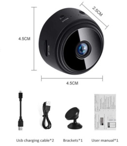 Camera de Dimensiuni Mici Wifi Full HD 1080p Suport Card 128gb, Vizualizare Live pe Telefon - Img 5