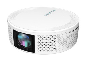 Video proiector Wireless Smartix T269 Full HD 1080p , WIFI + BT 5.0 Dual Band, 25DB, Ecran mare de 200 inch, Durata de viata foarte lunga, Alb