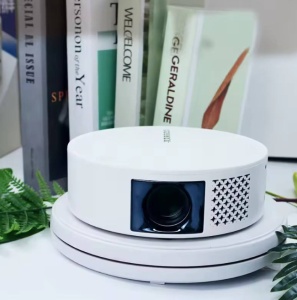 Video proiector Wireless Smartix T269 Full HD 1080p , WIFI + BT 5.0 Dual Band, 25DB, Ecran mare de 200 inch, Durata de viata foarte lunga, Alb - Img 2