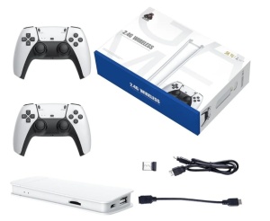 Consola Retro Planet 4K Game Stick, 64GB, 30.000 Jocuri, Alb