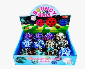 Minge topaitoare Bouncy Ball, multicolor, 7cm, +3ani