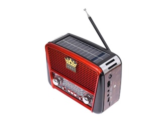 Radio cu Bluetooth panou solar, Radio MP3, Bluetooth, Baterie reincarcabila, Laterna, Usb - Img 2