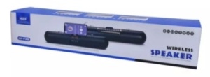 Soundbar Portabil Incarcare Solara cu Radio, Bluetooth, Card, USB, AUX, Display, Joc de Lumini Negru - Img 3