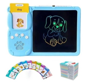 Joc educativ cu tableta de 8.5 inch pentru copii 3-7 ani, invatare engleza, asociere 224 cuvinte cu imagini