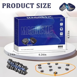 Joc Magnetic Strategic pentru Copii, Set cu 20 de Magneti, maxim 4 Jucatori, Varsta 9+ - Img 6