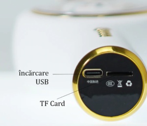 Microfon Karaoke cu bluetooth, boxa incorporata si lumini, Bunny - Img 2