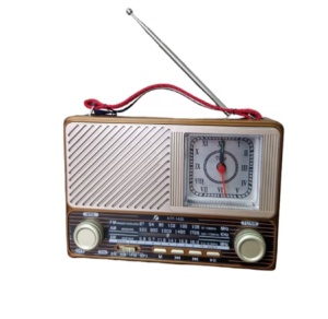 Radio Portabil KTF 1429 FM/AM/SW Bluetooth cu Lanterna si Ceas Retro Style - Img 3