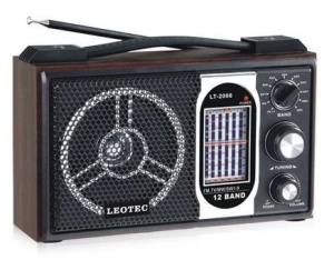 Radio portabil LT-2008, 12 benzi, model retro