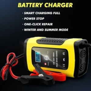 Redresor auto cu afisare LED pentru baterii 12V-5A, cabluri incluse - Img 3