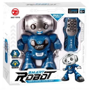Robot inteligent pentru copii, telecomanda, interactiv, multiple miscari, danseaza, lumini led - Img 3