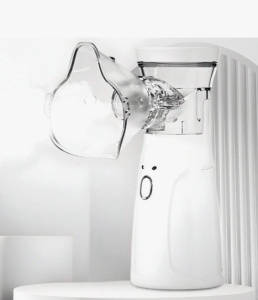 Aparat aerosoli, nebulizator, portabil, ultrasonic, tehnologie Mesh, cu accesorii - Img 2