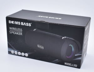 Boxa Portabila Cu MP3, TF/USB, Bluetooth, AUX, Radio FM, LED RGB BOOMS BASS – L102 - Img 4
