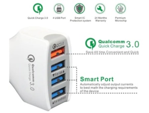 Incarcator Auto 12V, 4x USB 3.0 cu incacare rapida - Img 5