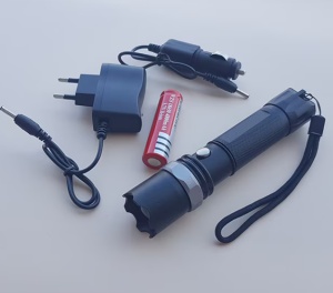 Lanterna de politie, model SWAT, led acumulator 4800 mAh, rezistenta socuri - Img 2