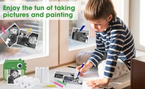 Set 5 Role Hartie de Imprimanta, CLEAR PREMIUM, Pentru Aparate Foto cu Printare Instant Pentru Copii - Img 2