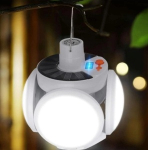 Lampa solara pliabila, tip bec cu 5 moduri de iluminare - Img 2
