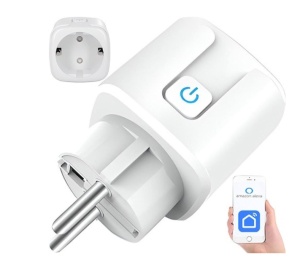 Priza inteligenta WiFi,16 Ah, Monitorizare consum energie, conectare Alexa si Google Assistant, Alb - Img 1