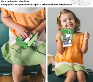 Set 5 Role Hartie de Imprimanta, CLEAR PREMIUM, Pentru Aparate Foto cu Printare Instant Pentru Copii - Img 3
