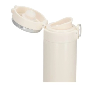 Termos cu afisaj de temperatura, Otel inoxidabil, 500 ml, Crem - Img 4