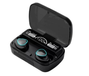 Casti Wireless Smartix M10, Bluetooth V5.1, Touch, Display Digital, 2000mAh, Negru