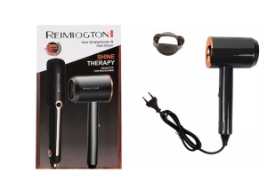 Set uscator de par si placa de indreptat parul REIMIOGTON RE2567, 1800 W 2 trepte reglabile (aer cald si rece), Placa de indreptat parul este echipata cu placi ceramice de inalta calitate - Img 3
