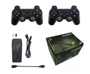 Consola de jocuri cu 2 controlere incluse, Negru - Img 2