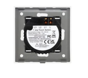 Intrerupator Simplu cu Touch din Sticla LUXION, 500W - Img 5