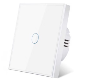 Intrerupator touch 1F, Sticla securizata, LED