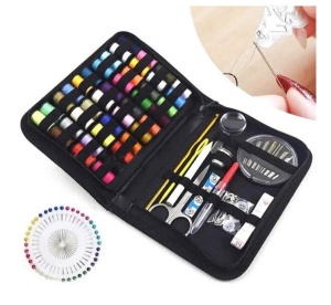 Kit complet pentru cusut 126 piese, cu geanta inclusa, negru - Img 4
