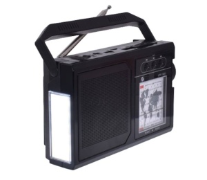 Radio cu Bluetooth, Portabil cu Panou Solar Rabatabil, Acumulator 18650, Cititor USB/TF, AM/FM/SW1-6, Lampa Led - Img 3