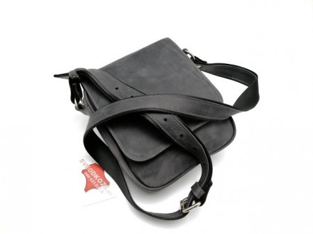 Kožna torba Leather siva brušena - Img 4
