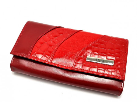 Kožni ženski novčanik Glamur crveni