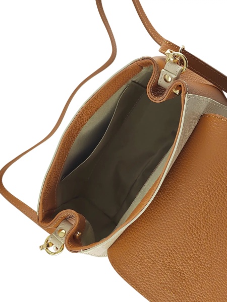 Ženska kožna torbica „City Chic” – camel bež - Img 4