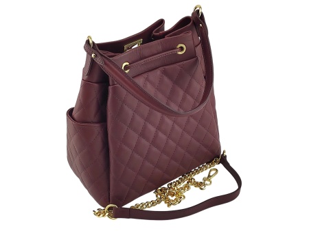 Bordo elegantna ženska kožna torba Venecia - Img 2