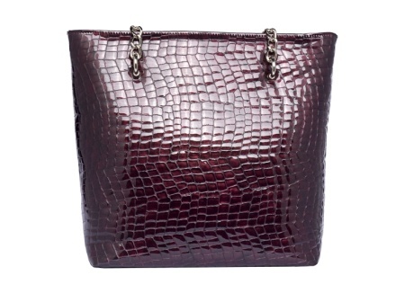 Elegantna velika bordo torba od kože Lara - Img 3
