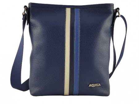 Plava kožna torbica Aquila