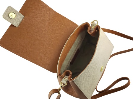 Ženska kožna torbica „City Chic” – camel bež - Img 5