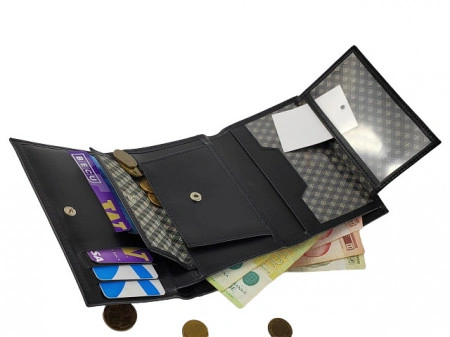 Ženski kožni novčanik Moderna crni - Img 6